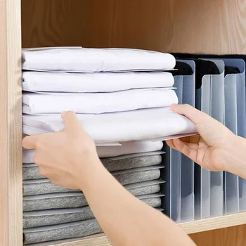 

5/10pcs Shirt Organizer Clothes Folding Board Creative Lazy Folding Board Multifunction Clothes Folder Space Saving Easy Folding