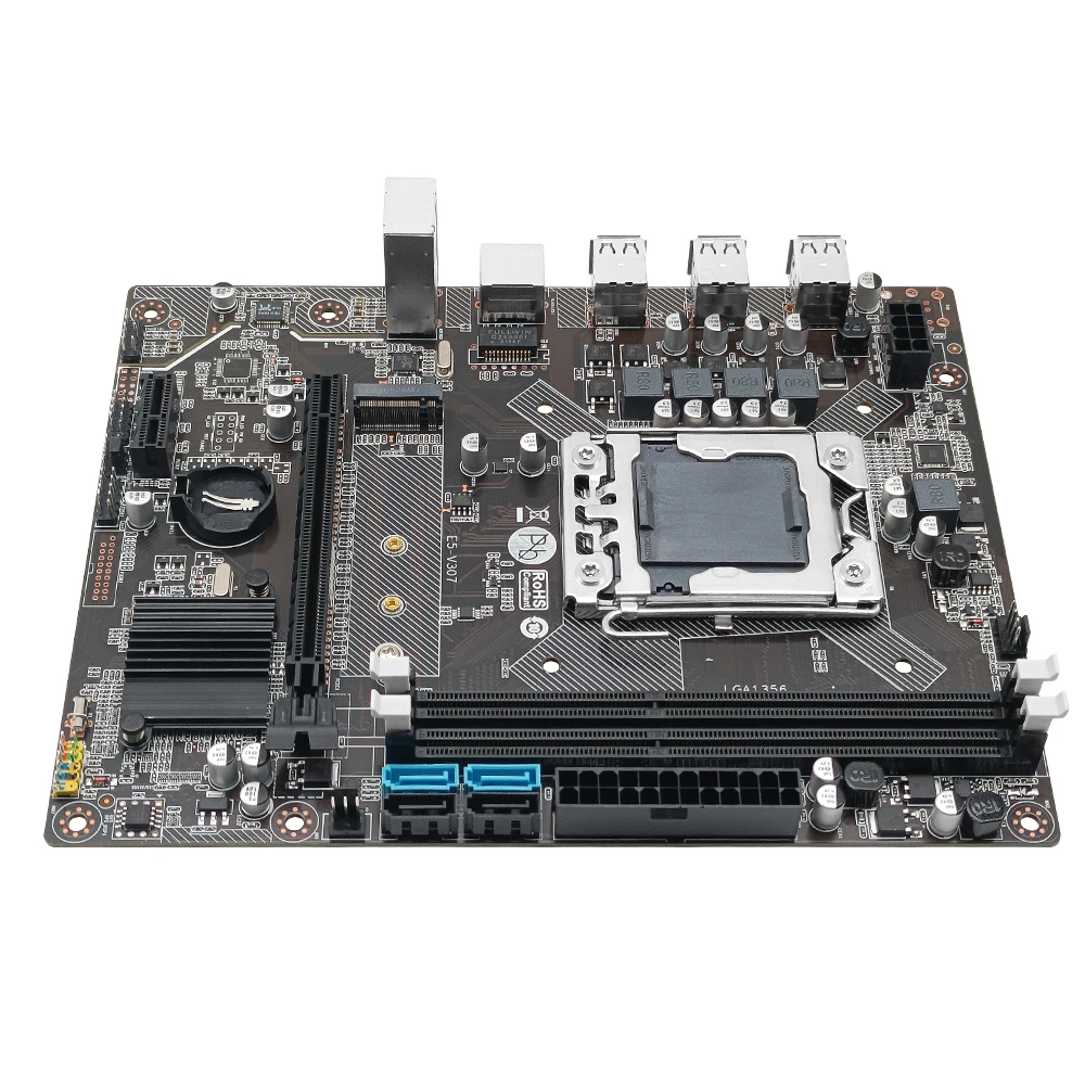 Machinista X79 Placa-mãe Suporte Lga 1356 Cpu Intel Xeon e5 Processador Série Ddr3 Reg Ecc Ram Memória e5 V309 Mainboard Placas-mães - Imagem 6