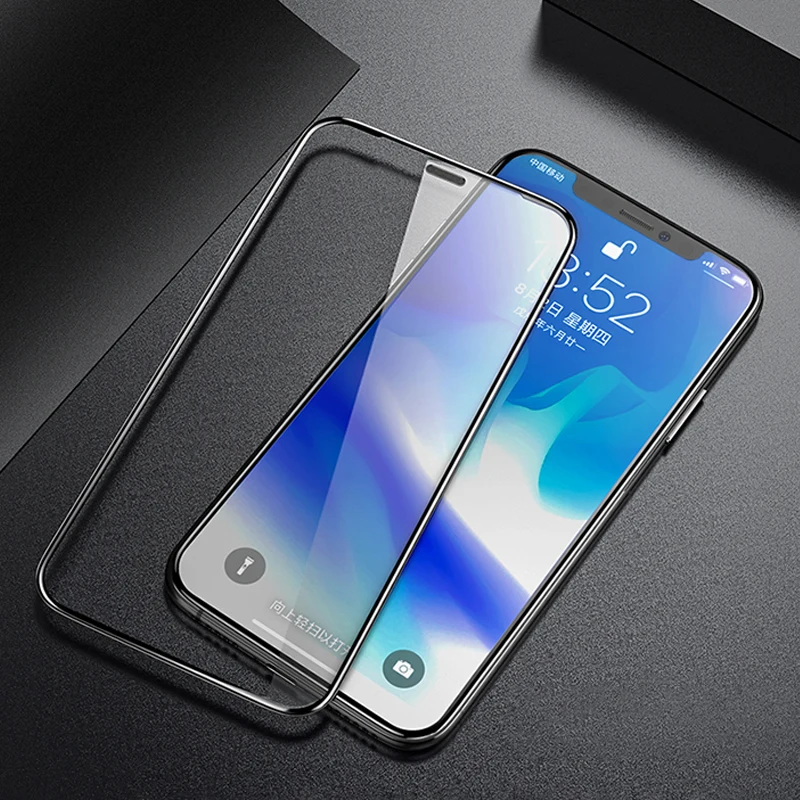 9D изогнутое мягкое Защитное стекло для iPhone 7 6 6S 8 Plus X Закаленное Защитное стекло для iPhone X XR XS Max 7 6 стеклянная пленка