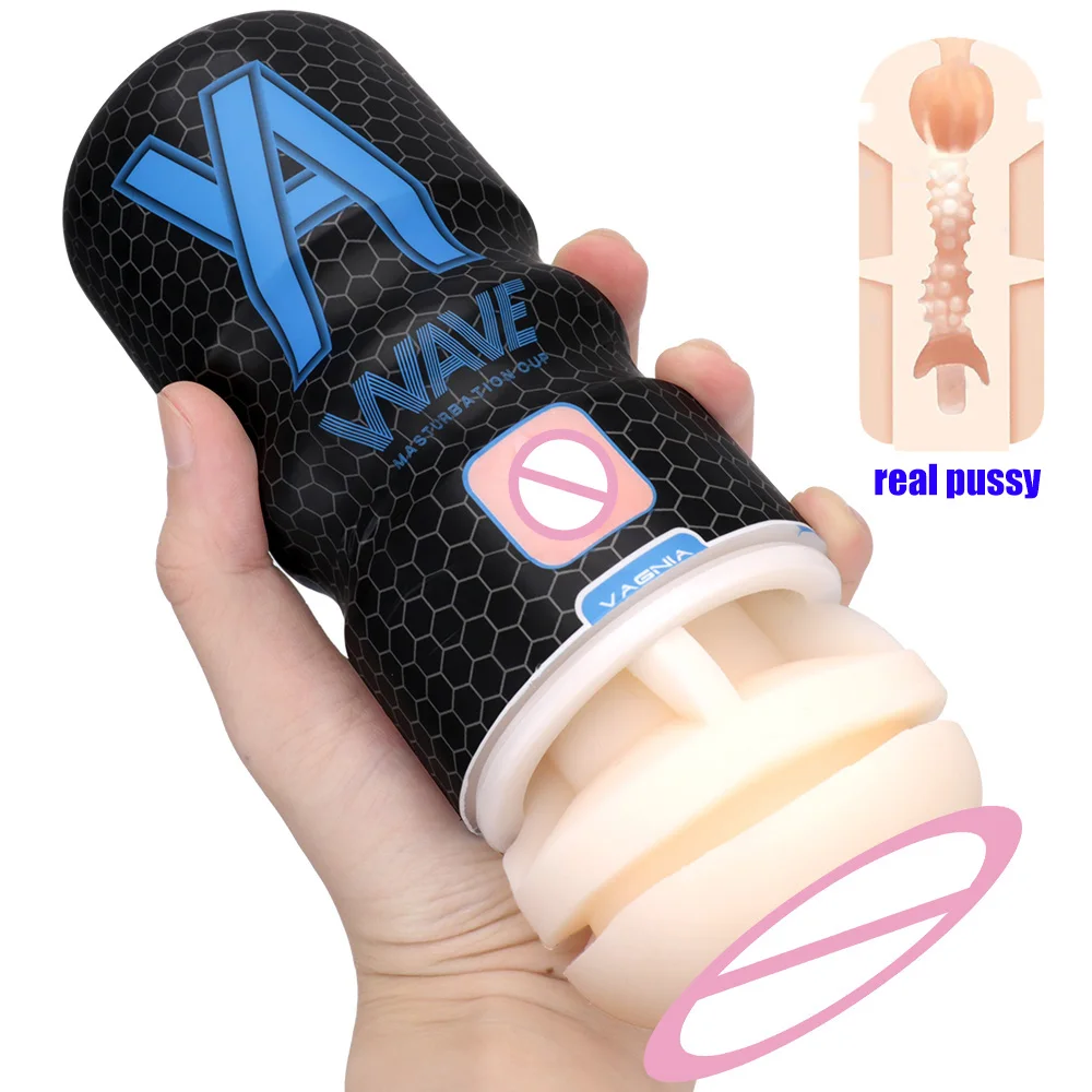16 cm Männlicher Masturbator Realistische Anal Mund Vagina Echte Pussy Für Männer 18 Penis Pumpe Eichel Saugen Cock Exerciser Erotische sex Spielzeug 1