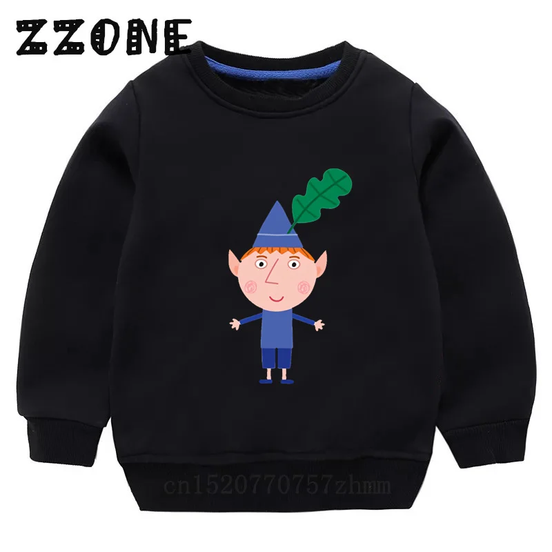 kids sweatshirts New Spring Autumn Baby Girls Sweatshirts Ben and Holly Kingdom Cartoon Cute Kids Hoodies Children Pullover Tops Boys Clothes hoodie for girl Hoodies & Sweatshirts