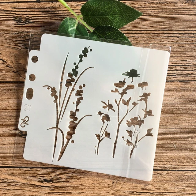 13*13 cm  DIY Stencils Painting Scrapbook Coloring Embossing Album Decorative Paper Card Template s26