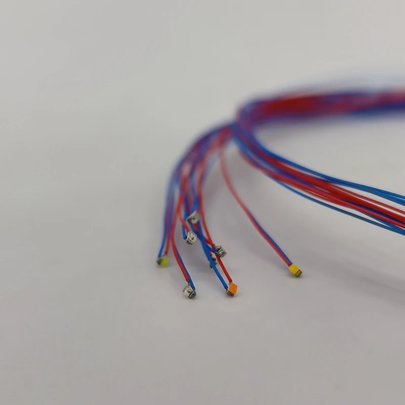 5PCS Pre-wired #0402 Smd Leds 3v 10 Colors 30cm Connection Wires,hobby Model Kit Railroad/Railway/Starship/Gundam Lighting