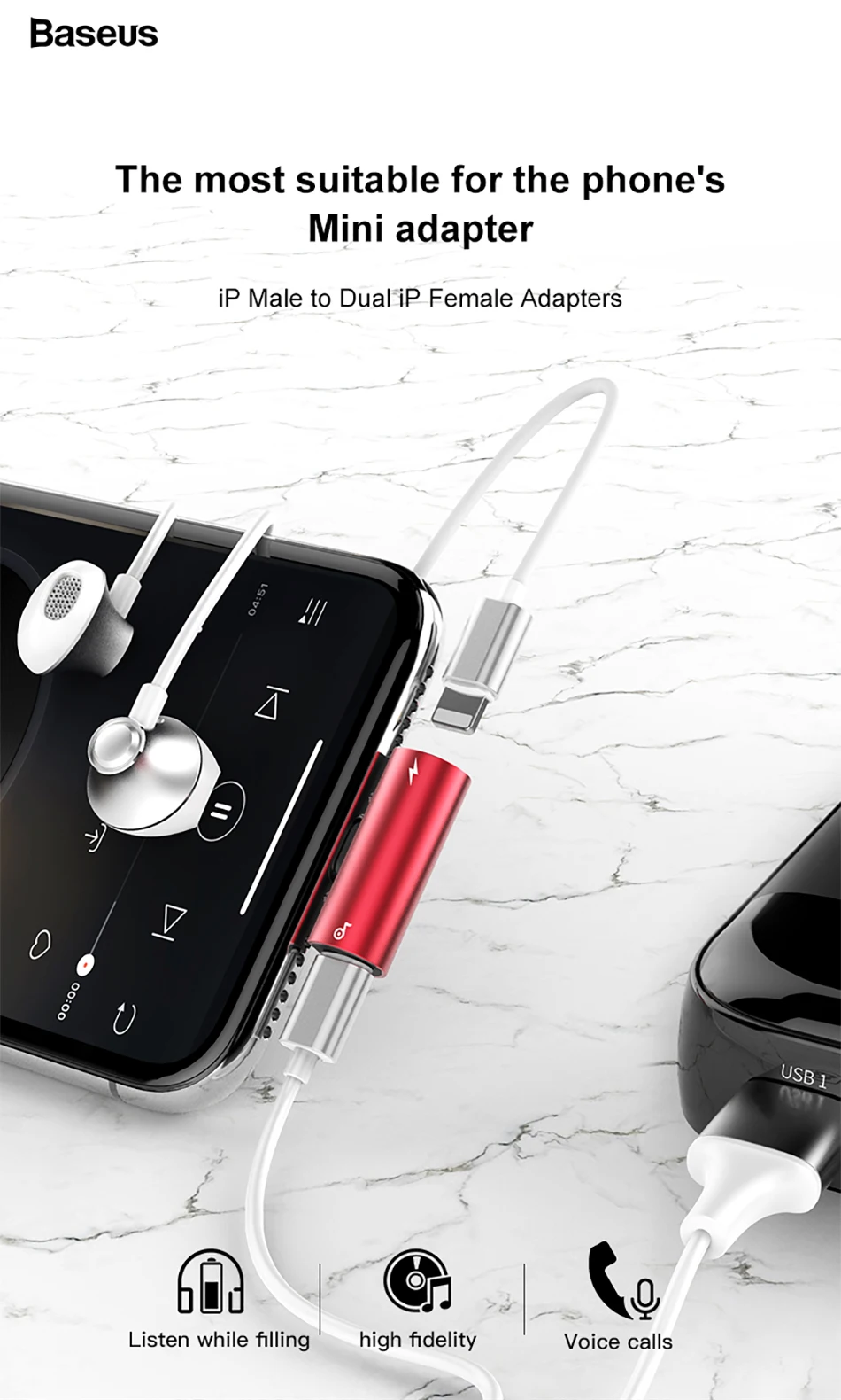 2 в 1 для apple lightning до 3,5 мм разъем для наушников адаптер аудио Зарядка конвертер для iPhone xs max xr x 8 7 6s plus наушники