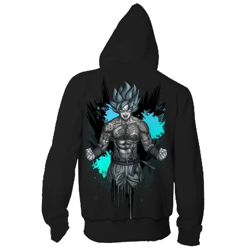 Новинка, толстовка с капюшоном для мужчин, Dragon Ball Z, 3D принт, для женщин, мужчин, аниме, супер Гоку, с капюшоном, толстовки с капюшоном, толстовки на молнии, куртки, топы