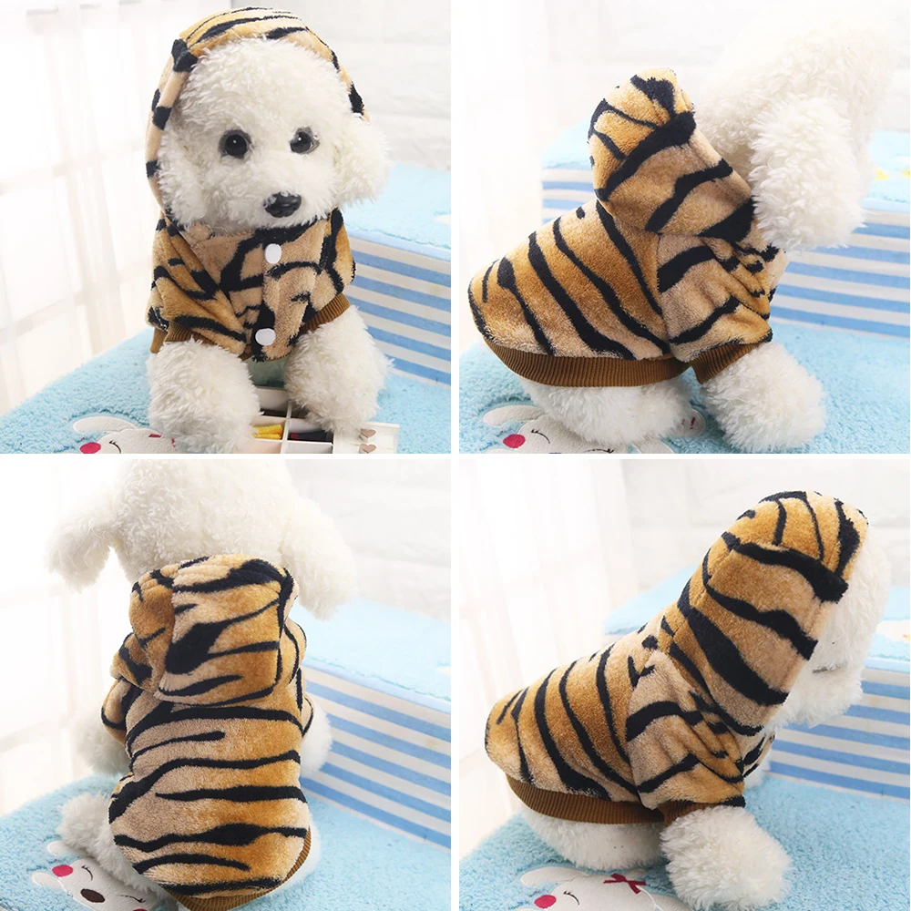 Fashion Dog Winter Coat Roupa Para Caes Clothes For Dogs Cats Dog Jackets Letters Print Tiger Costume For Small Dogs Dogs