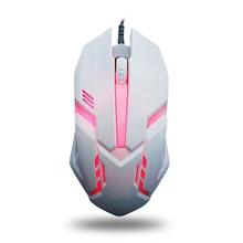 Игровая мышь, 3 кнопки, USB, проводной, светодиодный, дыхательный огонь, кнопка, 3200 dpi, мыши для ноутбука, ПК, TU-shop