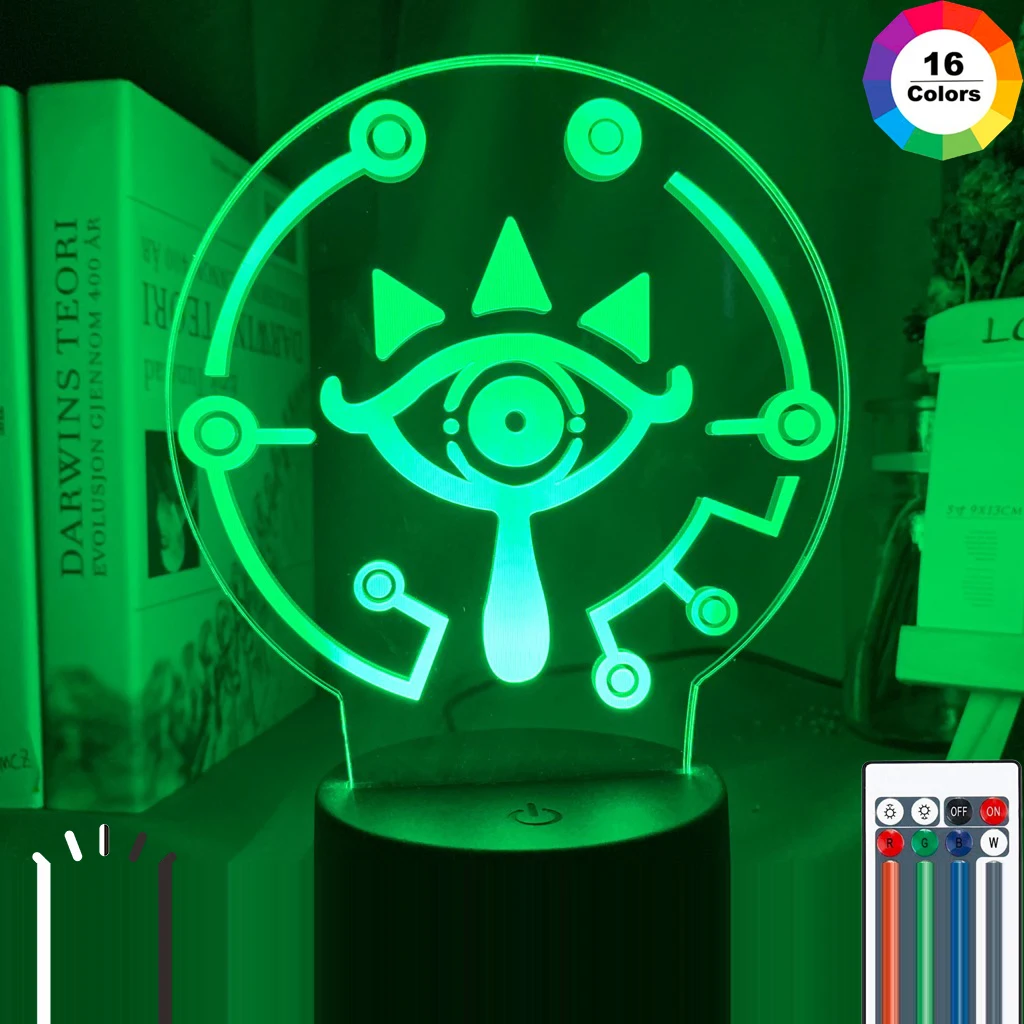 

The Legend of Zelda Eyes Led Night Light for Kids Bedroom Decorative Light Color Changing Led Night Lamp Unique Gift for Him