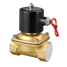 DN35 G1 1/4" Solenoid Valve 12V 24V 220V Copper Valve Body Copper Coil Oil Pneumatic Water Oil Helium Valve