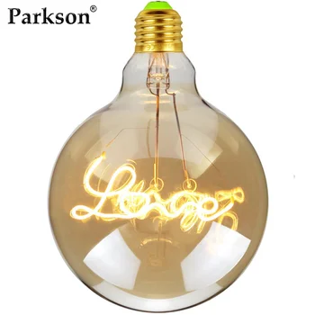 

Retro Edison Bulb LED Filament LOVE G125 Ampoule Vintage Light Bulb E27 Industrial Decor For Home Incandescent Bulb Edison Lamp