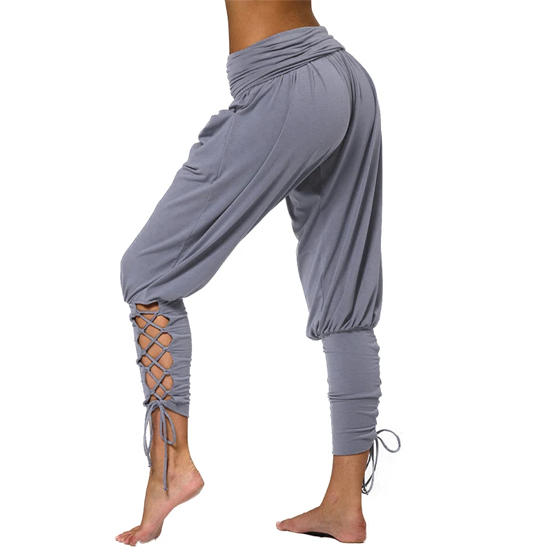 

Autumn Trousers Women Pants Loose Casual Calf-Length Pants Pockets Solid Joggers Sweat Pants Female Sweatpants Puttee Pants