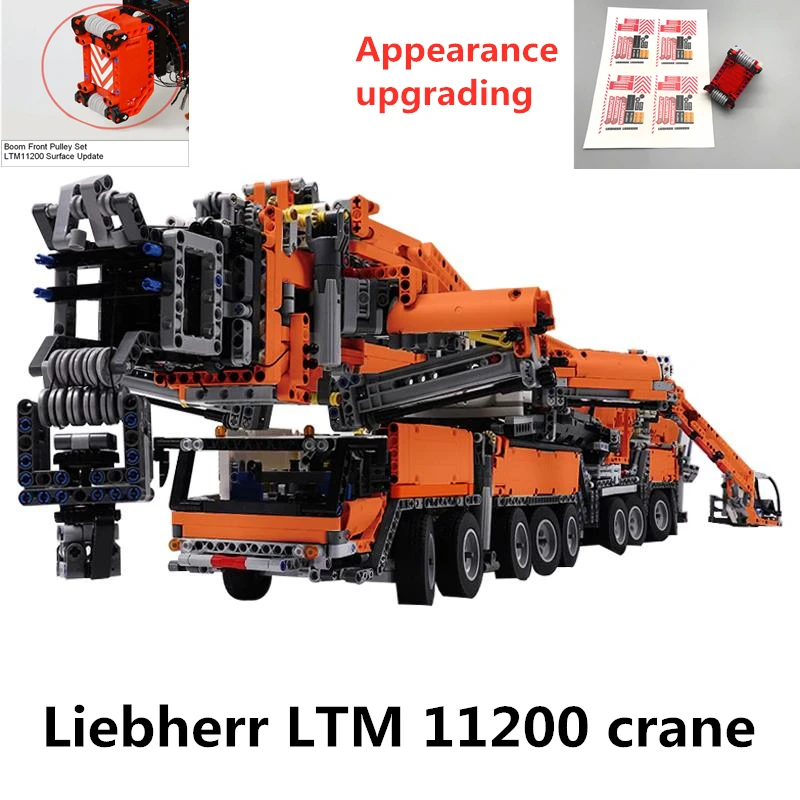 Новая технология ing строительный блок кран MOC Crane либхер Ltm11200 высокие сложности