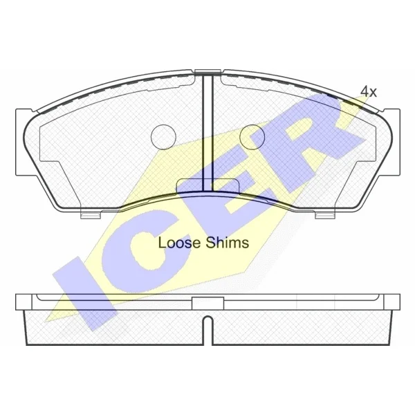 Колодки дисковые п. Rover CityRover 1.4i 01.04 ICER 181884