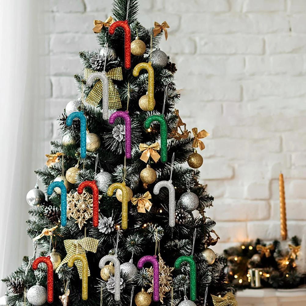 Christmas Tree Style 2022 6Pcs/Set New Year 2022 Christmas Tree Hanging Candy Cane Crutch Ornaments  Noel Xmas Tree Decor Christmas Decorations For Home|Pendant & Drop  Ornaments| - Aliexpress