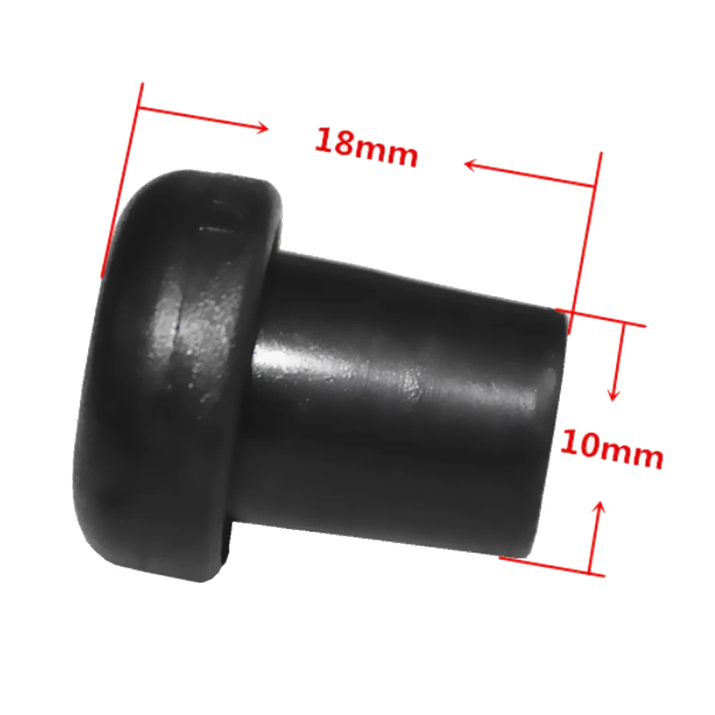 MagiDeal 10 Pieces Durable Plastic Tube Plug for Table Soccer Foosball Table, Fits for 12.7mm Diameter Rod