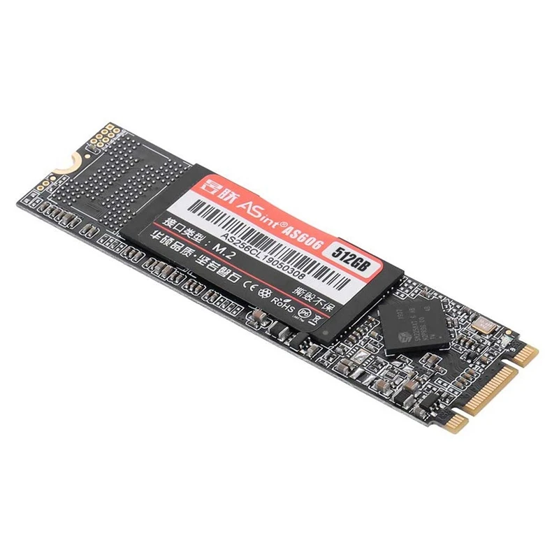 ASint SATA 512GB M.2 NGFF SSD твердотельный накопитель для настольных ПК SSD