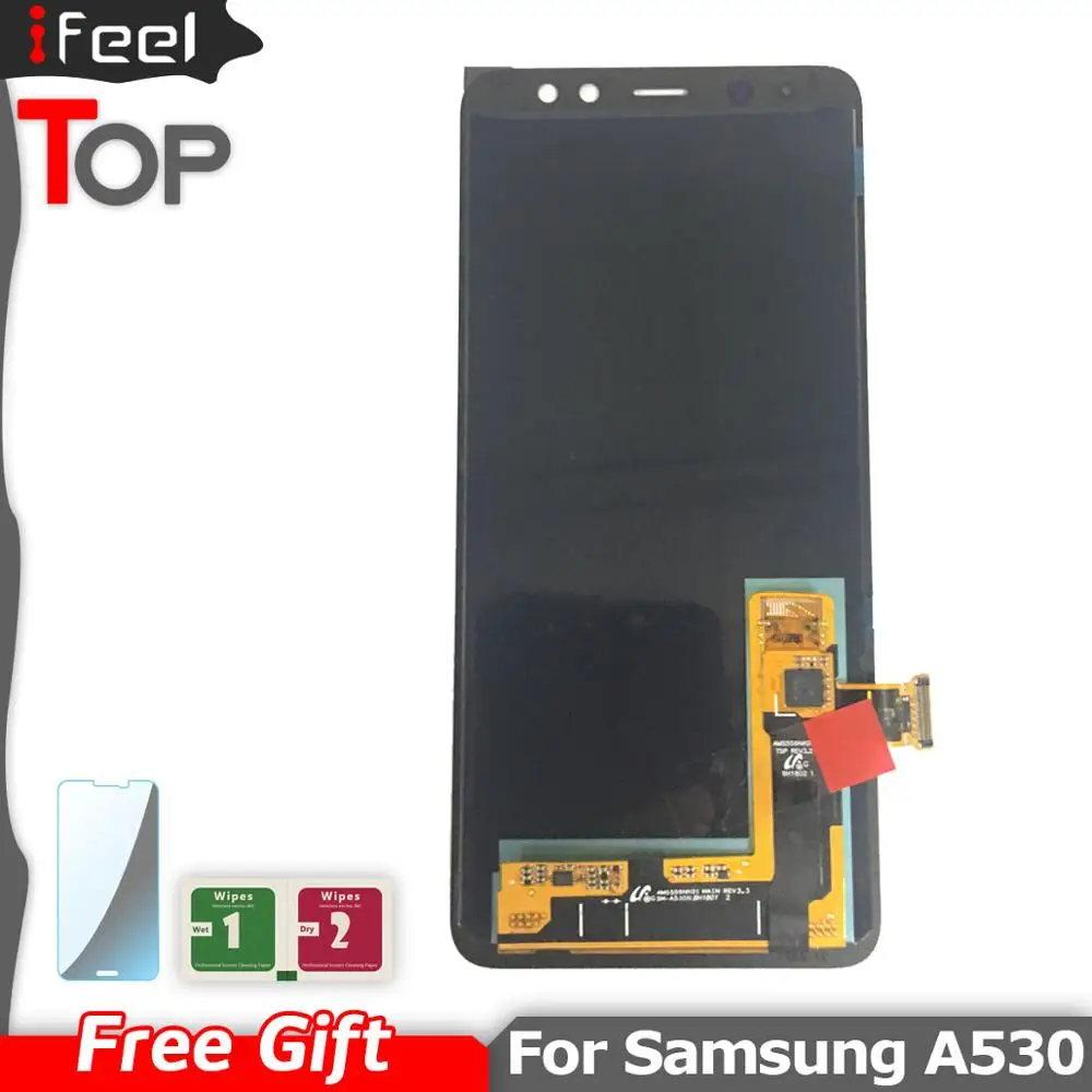 AMOLED lcd для samsung Galaxy A8 A530 дисплей сенсорный экран для samsung A8 Plus A730 дисплей