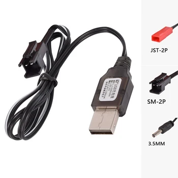 

3.6V Charger USB Built-in chip Ni-Cd/Ni-Mh Battery Charger RC toys car ship Robot Spare Parts JST-2P/3.5/SM-2P