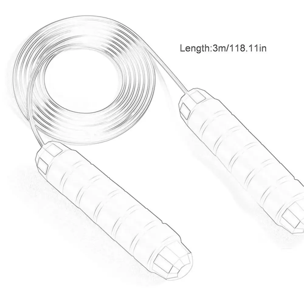 Утяжелитель фитнес-Скакалка без намотки с шарикоподшипником Быстрый Скакалка Из Пенопласта ручка скакалка