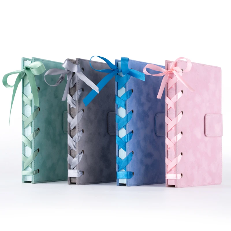 Capa Dura Revistas de Luxo para Mulheres Planejador em Branco em Branco Fivela Magnética Azul Notebook Bandagem Substituível - Imagem 4