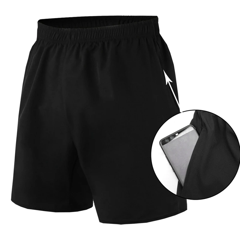 Мужские шорты для фитнеса, летние повседневные быстросохнущие свободные спортивные брюки, шорты для тренировок на открытом воздухе для бега, футбола, баскетбола