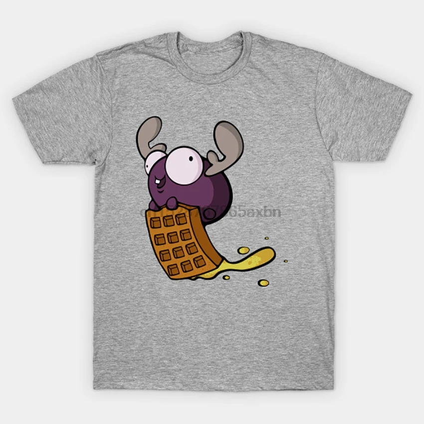 Mini Moose T Shirt Invader Zim tshirt invader zim cartoons cute tv food breakfast waffle mashup shows | Мужская одежда