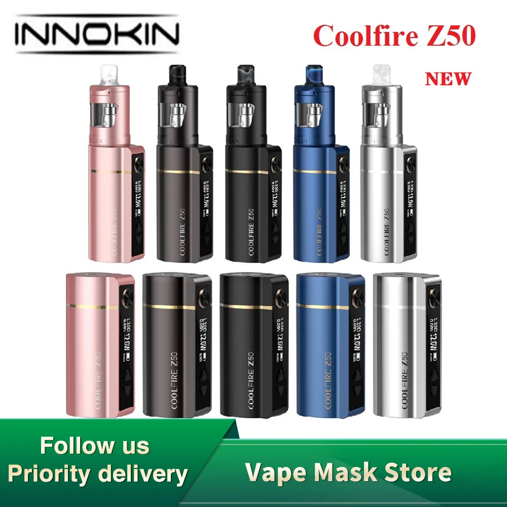 Оригинальный Innokin Coolfire Z50 VW комплект с 2100 мАч батарея мод и 4 мл Zlide трубка бак
