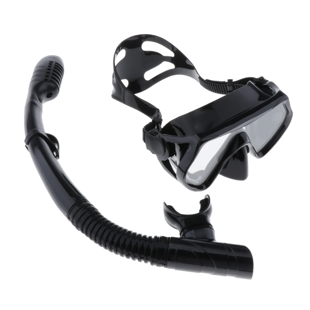 Adjustable Women Men Scuba Diving Gear Snorkeling Mask Goggles & Dry Snorkel