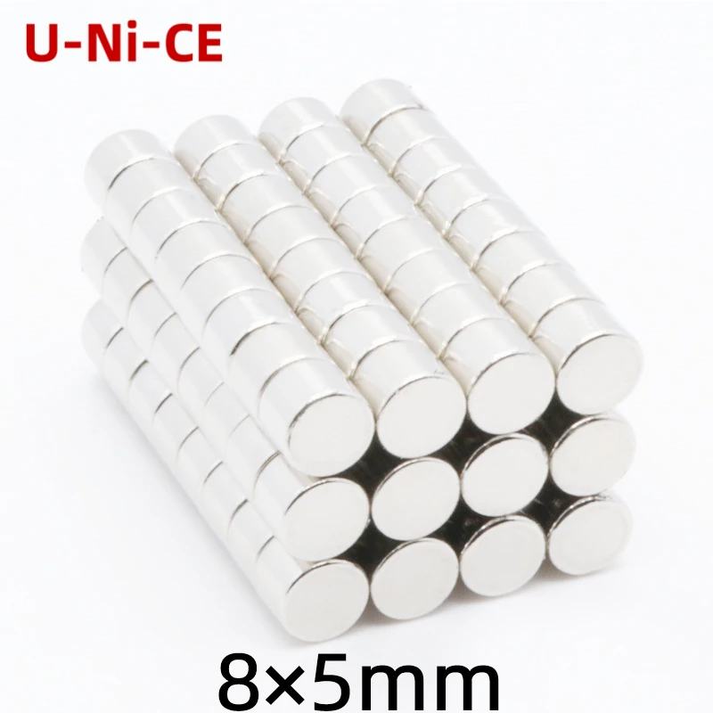 

10/30/100 pieces 8mmX5mm strong disc rare earth magnet 8X5 neodymium N35 Mini small round magnets 8*5mm