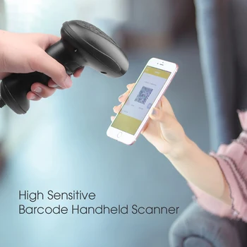 

Wireless Bluetooth USB Wired Laser Barcode Scanner Handheld Bar Code Reader Easy to Use Code Reader for Inventory POS Terminal