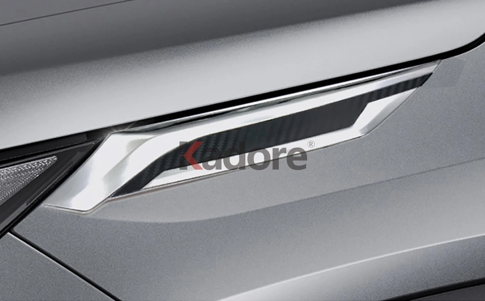 Для Toyota RAV4 RAV 4 Хром Авто Передняя фара Крышка лампы Отделка фары бровей стильные полоски на авто