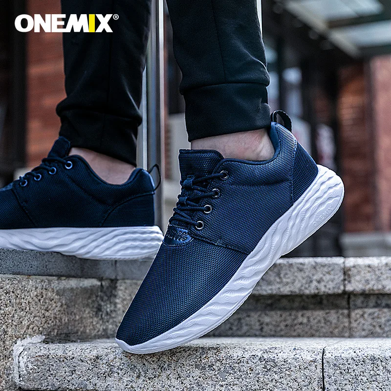 ONEMIX Breathable Mesh Running Shoes For Men Sports Walking Sneakers Classic Lightweight Sport Jogging Zapatillas Hombre | Спорт и