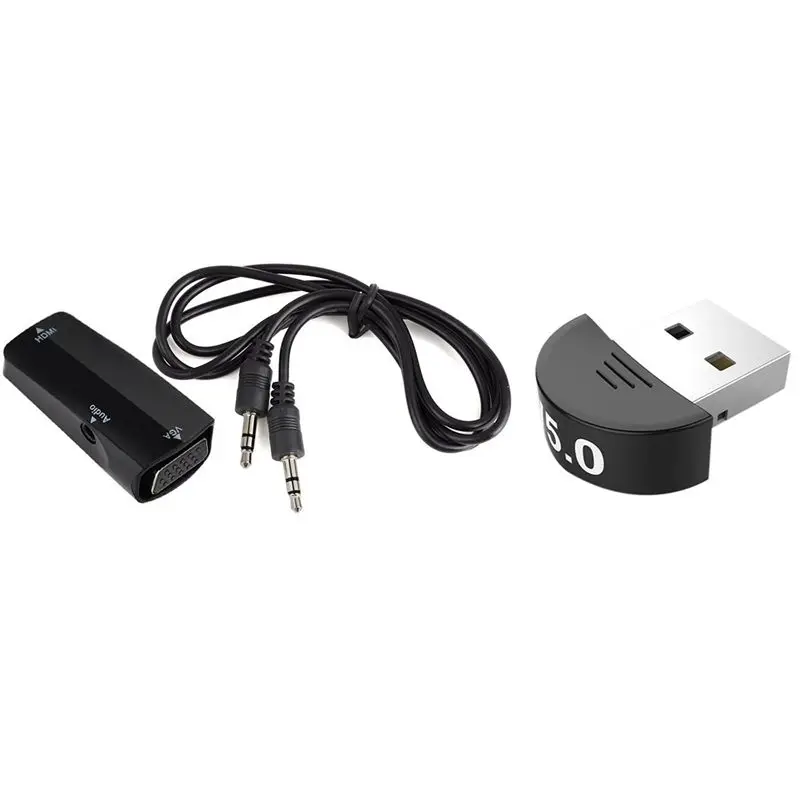 1 шт. Hdmi Женский ПК Vga Бесплатная поддержка питания Raspberry Pie и Usb Bluetooth адаптер