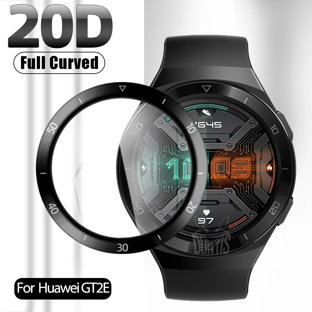 

20D Curved Edge Protective Film For Huawei Watch GT2E GT 2E SmartWatch Soft with scale Screen Protector Huawei GT 2E (Not Glass