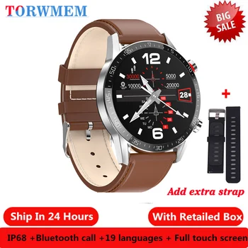 

2020 New L13 Smart Watch Men Bluetooth Call ECG+PPG IP68 Waterproof Blood Pressure Heart Rate Fitness Tracker sports Smartwatch
