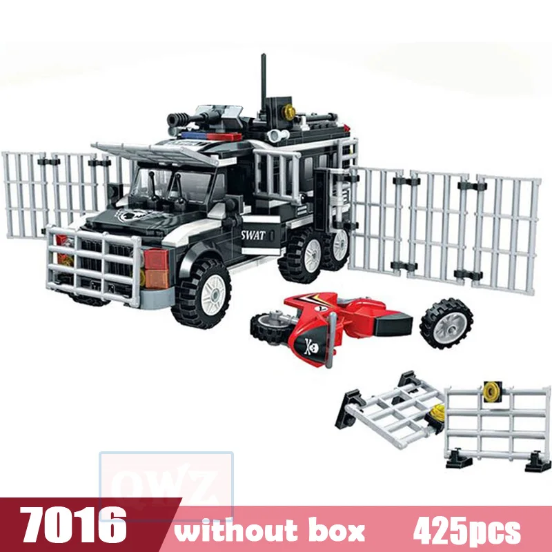 Конструктор Городская полиция набор строительных блоков для мальчиков|Блочные