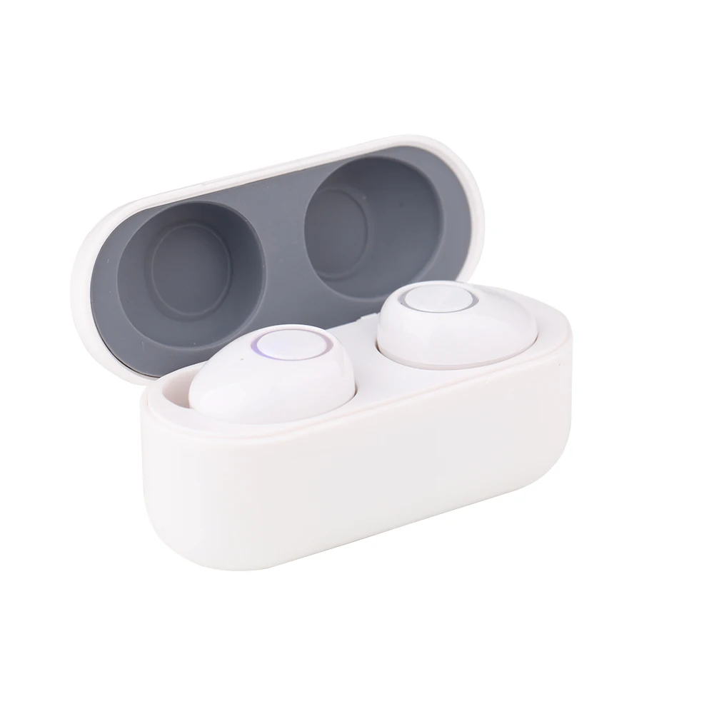 Белый Mubebe HiFi, глубокий бас, беспроводные Bluetooth наушники, водонепроницаемые, удобная гарнитура, мини стерео наушники с зарядным устройством - Цвет: Белый