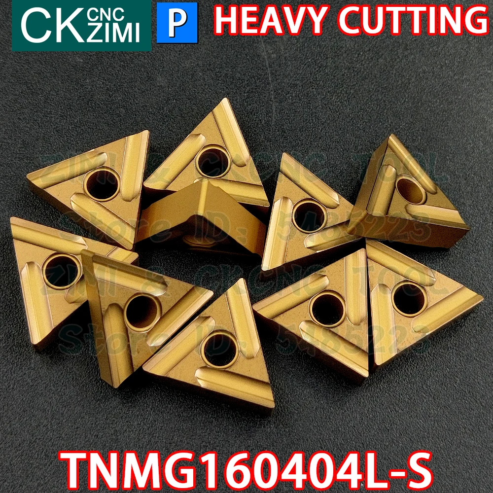 

10P TNMG160404L-S TNMG 160404L S carbide inserts Slotted inserts turning tools CNC Heavy cutting roughing cutter tools for steel