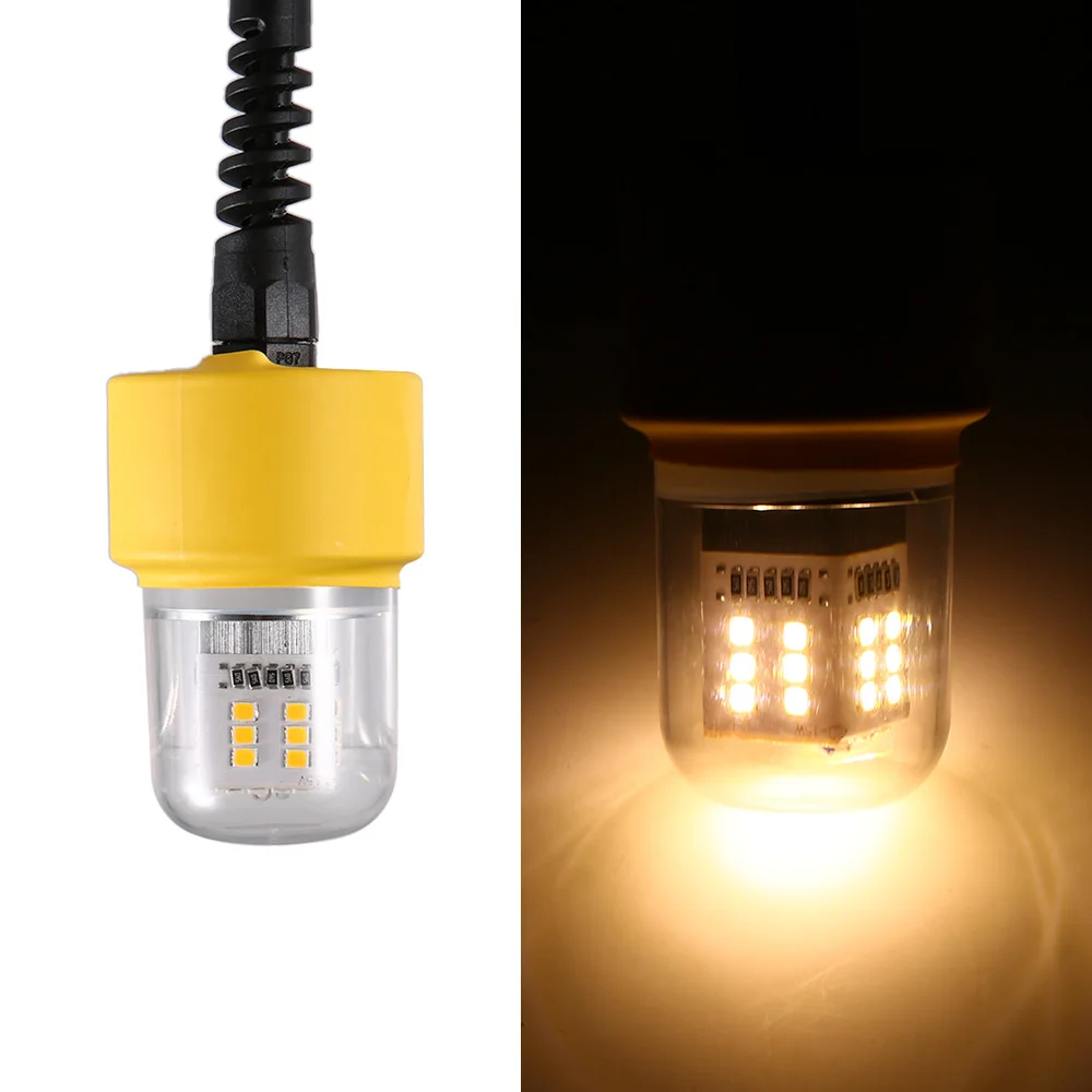 

Fishing Light Submersible LED Lamp Bait Squid Light Fish Finder Light with 5.5M Cord 12V 15W 36 LEDs Underwater Night