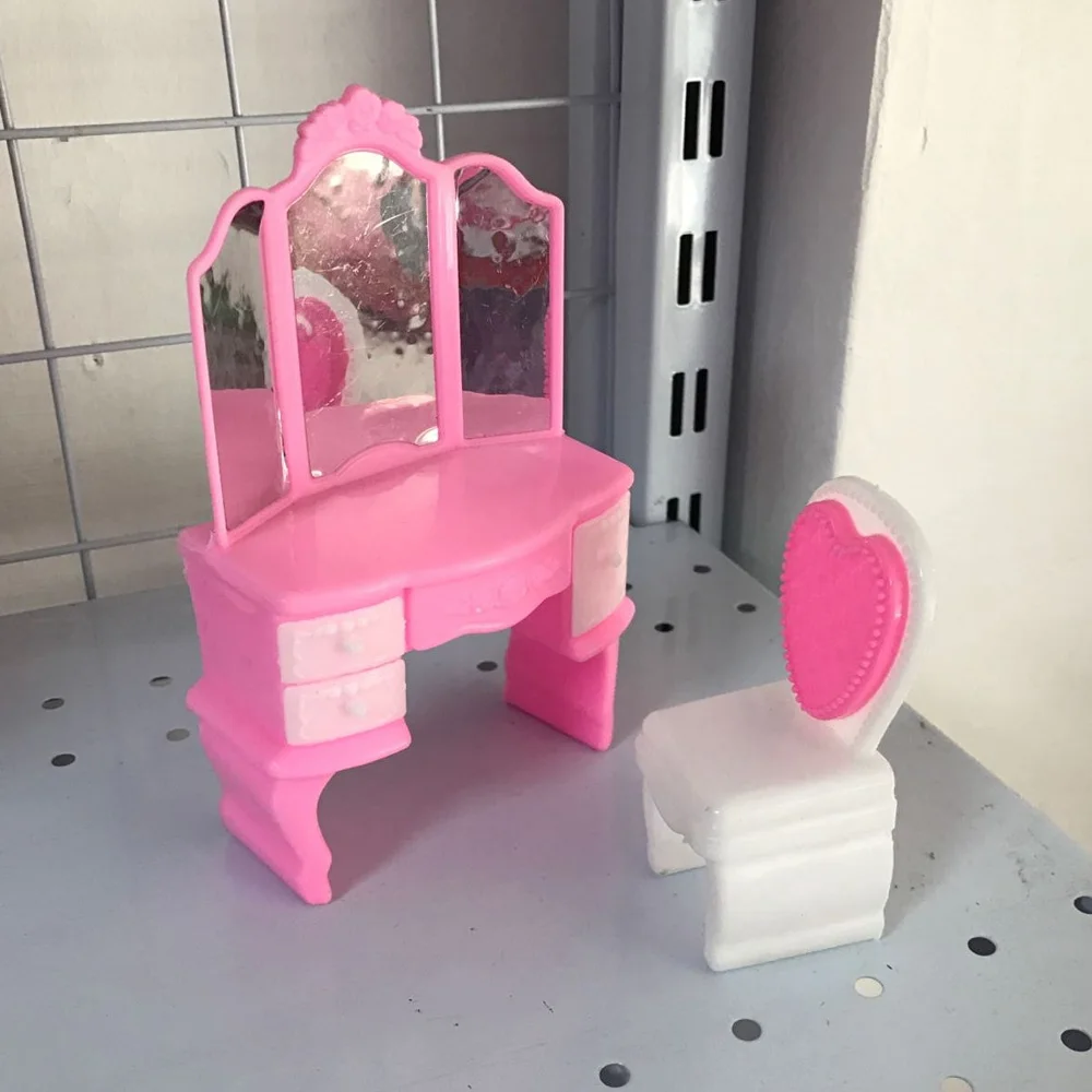 barbie doll dressing table set