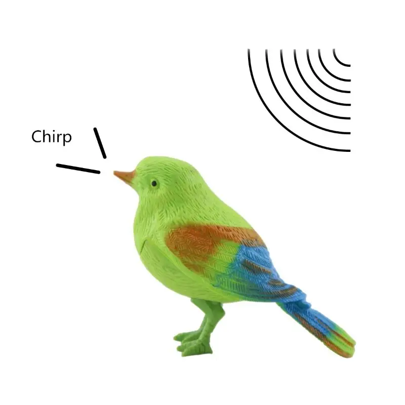 Новинка с голосовым управлением Птица вызов Chirp электронная Pet кляп детская