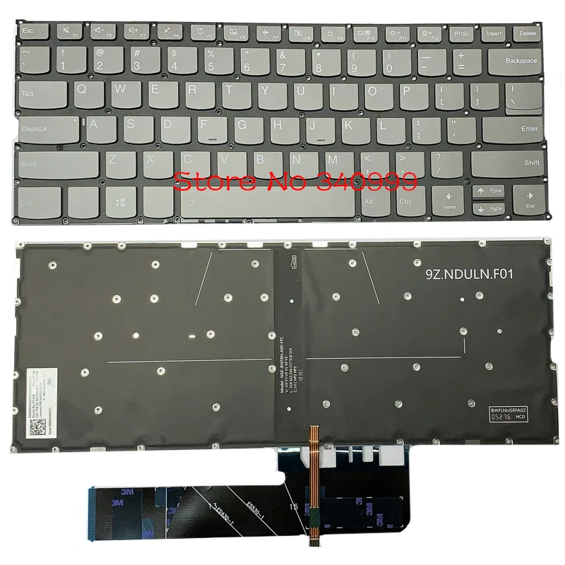 

New FOR Lenovo Flex 6-14ARR Flex 6-14IKB Keyboard US Backlit