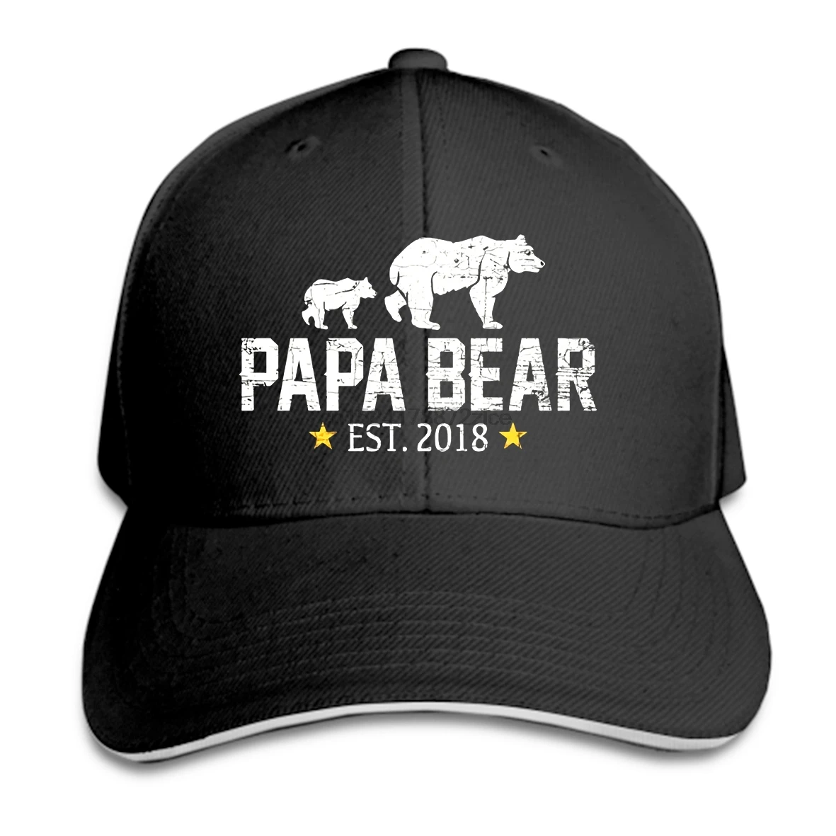 Бейсболка с принтом на заказ для мужчин Papa Bear EST. Для женщин шляпа, кепка с козырьком