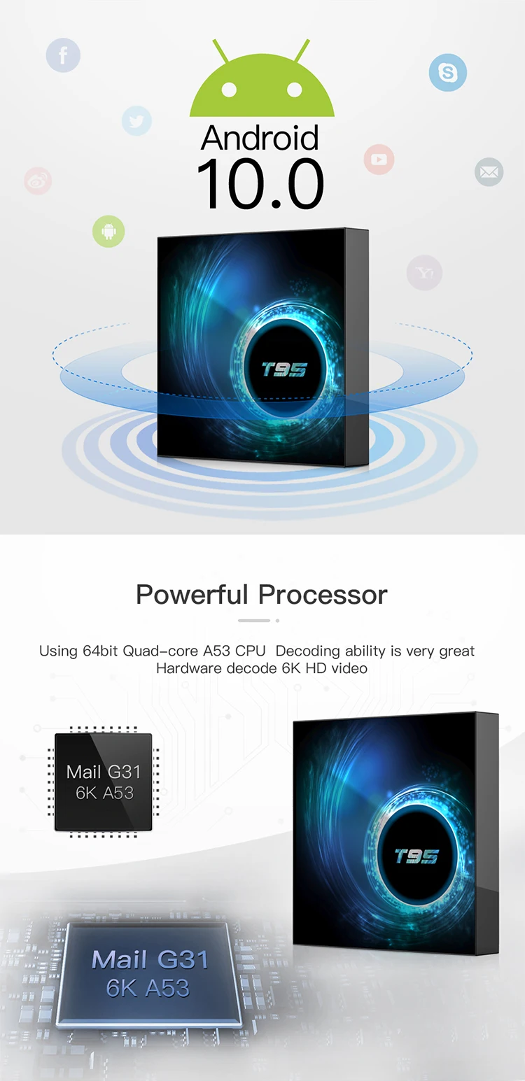 T95 TV BOX Android10 2GB+16GB (4)