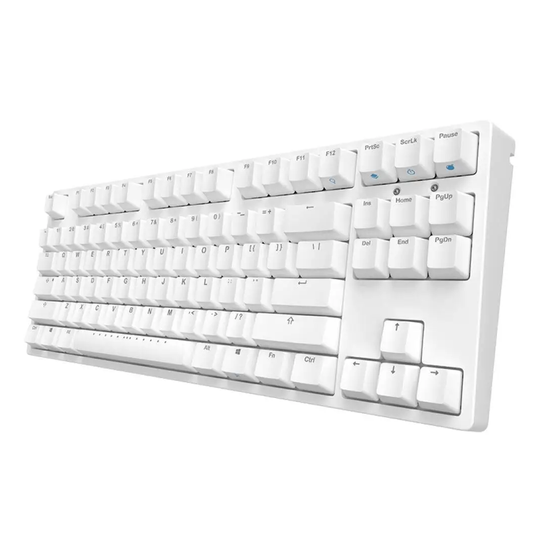 Игровая клавиатура IKBC F87 TKL механическая клавиатура без ключа синий светодиод Cherry Mx Переключатель коричневый синий белый светодиод с подсветкой