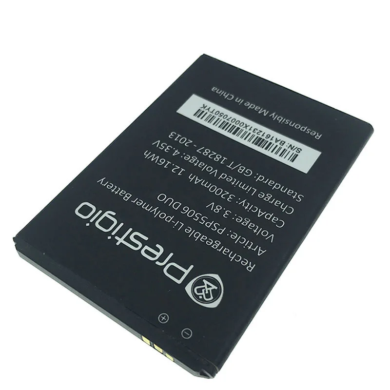 100% оригинал 3200 мАч батарея для Prestigio Grace Q5 PSP5506 DUO мобильный телефон в наличии