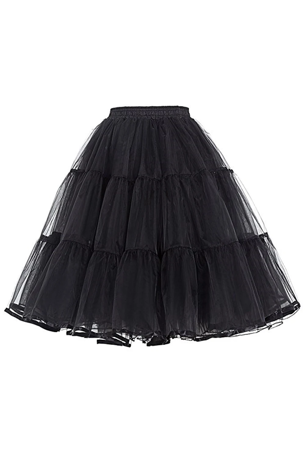 In Stock Fast Shipping With 3 days Tulle Skirt Wedding Bridal Petticoat Underskirt Sexy Wedding Accessories - Цвет: Black