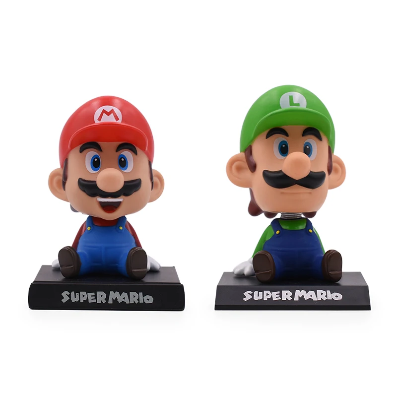 

6'' 15CM 2Style Super Mario Bros Figures Anime Sitting Luigi Mario PVC Action Figure Model Dolls Toy Kids Hot Toys For Baby