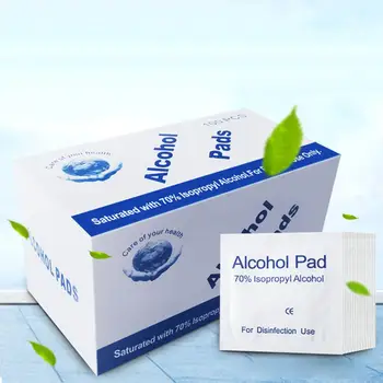 

100Pcs Alcohol Pad Disinfection Disposable Cleaning Sterilization First Aid Wipe