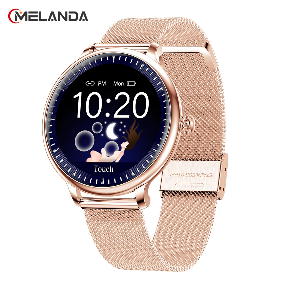 ladies rose gold smartwatch